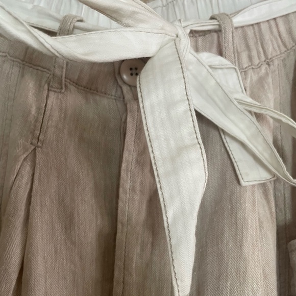 Free people button fly linen cotton blend harem pants - Picture 3 of 11